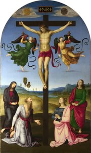 Il Cristo crocifisso con la Vergine Maria, Santi e Angeli (La Crocifissione Mond)